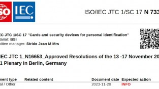 [특집-ISO/IEC JTC 1/SC 17 활동] 21. ISO-IEC JTC 1_N16653_Approved Resolutions of the 13 -17 November 2023 JTC 1 Plenary in Berlin, Germany