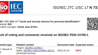 [특집-ISO/IEC JTC 1/SC 17 활동] ⑨Result of voting and comments received on ISO/IEC FDIS 24789-1 소개