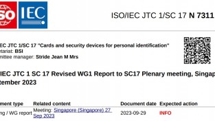 [특집-ISO/IEC JTC 1/SC 17 활동] ①Meeting: Singapore (Singapore) 27 Sep 2023