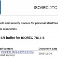 [특집-ISO/IEC JTC 1/SC 17 활동] 34. Result of voting o…