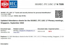 [특집-ISO/IEC JTC 1/SC 17 활동] 25. Updated Attendance sheets for the ISO/IEC JTC 1/SC 17 Plenary meetings,Singapore, September 2023