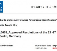 [특집-ISO/IEC JTC 1/SC 17 활동] 21. ISO-IEC JTC 1_N16653_Approved Resolutions of the 13 -17 November 2023 JTC 1 Plenary in Berlin, Germany