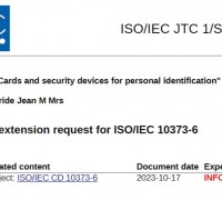 [특집-ISO/IEC JTC 1/SC 17 활동] ⑫Project limit date extension request for ISO/IEC 10373-6